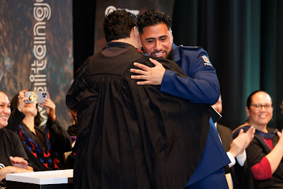Photo from the TWoA Tāmaki Makaurau 2023 Graduations (Ceremony 4 @ 10am), held at the Due Drop Events Centre, Manukau, Auckland, New Zealand on Thursday, 8 June, 2023. Photo: Mike Walen / KeyImagery Photography. Copyright: © Te Wānanga o Aotearoa.