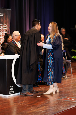 Photo from the TWoA Tāmaki Makaurau 2023 Graduations (Ceremony 3 @ 8pm), held at the Due Drop Events Centre, Manukau, Auckland, New Zealand on Wednesday, 7 June, 2023. Photo: Mike Walen / KeyImagery Photography. Copyright: © Te Wānanga o Aotearoa.