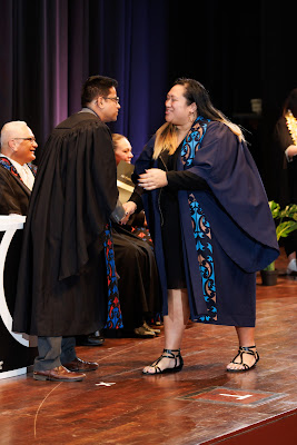 Photo from the TWoA Tāmaki Makaurau 2023 Graduations (Ceremony 3 @ 8pm), held at the Due Drop Events Centre, Manukau, Auckland, New Zealand on Wednesday, 7 June, 2023. Photo: Mike Walen / KeyImagery Photography. Copyright: © Te Wānanga o Aotearoa.
