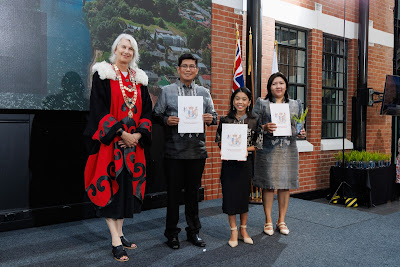 Photo from the HCC NZ Citizenship Ceremony (Afternoon) held in The Atrium, Wintec/Te Pukenga, Hamilton, Waikato, New Zealand at 3:30pm on Monday, 12 February, 2024. Photo: Mike Walen / KeyImagery Photography. Copyright: © Hamilton City Council.
