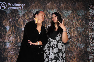 Booth photo from the TWoA Whirikoka 2023 Graduation (Gisborne), held at the War Memorial Theatre, Gisborne, East Coast, New Zealand on Wednesday 5 April, 2023. Photo: InstaBooth by KeyImagery Photography. Copyright: © Te Wānanga o Aotearoa.