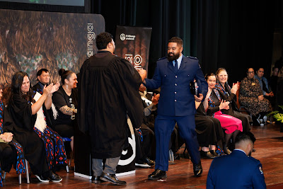 Photo from the TWoA Tāmaki Makaurau 2023 Graduations (Ceremony 4 @ 10am), held at the Due Drop Events Centre, Manukau, Auckland, New Zealand on Thursday, 8 June, 2023. Photo: Mike Walen / KeyImagery Photography. Copyright: © Te Wānanga o Aotearoa.
