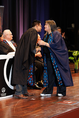 Photo from the TWoA Tāmaki Makaurau 2023 Graduations (Ceremony 3 @ 8pm), held at the Due Drop Events Centre, Manukau, Auckland, New Zealand on Wednesday, 7 June, 2023. Photo: Mike Walen / KeyImagery Photography. Copyright: © Te Wānanga o Aotearoa.