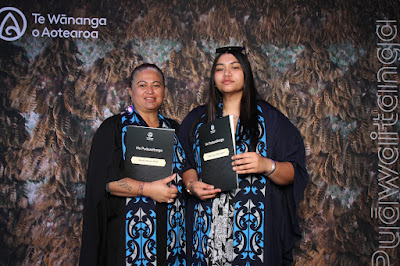 Booth photo from the TWoA Whirikoka 2023 Graduation (Gisborne), held at the War Memorial Theatre, Gisborne, East Coast, New Zealand on Wednesday 5 April, 2023. Photo: InstaBooth by KeyImagery Photography. Copyright: © Te Wānanga o Aotearoa.