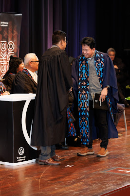 Photo from the TWoA Tāmaki Makaurau 2023 Graduations (Ceremony 3 @ 8pm), held at the Due Drop Events Centre, Manukau, Auckland, New Zealand on Wednesday, 7 June, 2023. Photo: Mike Walen / KeyImagery Photography. Copyright: © Te Wānanga o Aotearoa.