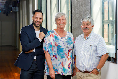 Waikato Chamber of Commerce Board Members, from left to right, Riki Manarangi, Senga Allen & Don Good. Photo: Mike Walen / KeyImagery Photography. Copyright: © Waikato Chamber of Commerce.