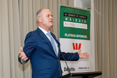 Photo from the Waikato Chamber of Commerce Breakfast with Todd Muller event held at the Novotel Tainui Hamilton, New Zealand. Taken: Friday, 3 July 2020 Photography: Mike Walen / KeyImagery Photography. Copyright: © Waikato Chamber of Commerce.