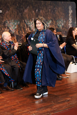 Photo from the TWoA Tāmaki Makaurau 2023 Graduations (Ceremony 3 @ 8pm), held at the Due Drop Events Centre, Manukau, Auckland, New Zealand on Wednesday, 7 June, 2023. Photo: Mike Walen / KeyImagery Photography. Copyright: © Te Wānanga o Aotearoa.