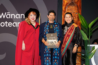 Photo from Ceremony 5 of the TWoA Tāmaki Makaurau 2025 Graduations (May 2025) held at the Mangere Arts Centre in Auckland, New Zealand on Tuesday, 27 May, 2025. Photo by Mike Walen / KeyImagery Photography. Copyright: © 2025 Te Wānanga o Aotearoa.