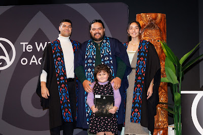 Photo from Ceremony 2 of the TWoA Tāmaki Makaurau 2025 Graduations (May 2025) held at the Mangere Arts Centre in Auckland, New Zealand on Monday, 26 May, 2025. Photo by Mike Walen / KeyImagery Photography. Copyright: © 2025 Te Wānanga o Aotearoa.