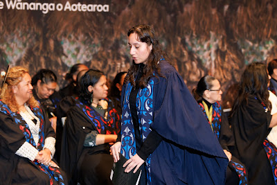Photo from the TWoA Tāmaki Makaurau 2023 Graduations (Ceremony 4 @ 10am), held at the Due Drop Events Centre, Manukau, Auckland, New Zealand on Thursday, 8 June, 2023. Photo: Mike Walen / KeyImagery Photography. Copyright: © Te Wānanga o Aotearoa.