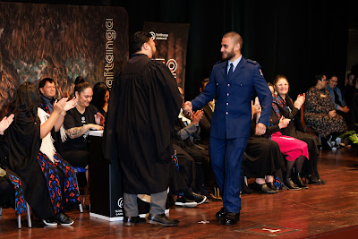 Photo from the TWoA Tāmaki Makaurau 2023 Graduations (Ceremony 4 @ 10am), held at the Due Drop Events Centre, Manukau, Auckland, New Zealand on Thursday, 8 June, 2023. Photo: Mike Walen / KeyImagery Photography. Copyright: © Te Wānanga o Aotearoa.