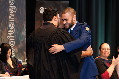 Photo from the TWoA Tāmaki Makaurau 2023 Graduations (Ceremony 4 @ 10am), held at the Due Drop Events Centre, Manukau, Auckland, New Zealand on Thursday, 8 June, 2023. Photo: Mike Walen / KeyImagery Photography. Copyright: © Te Wānanga o Aotearoa.