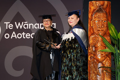 Photo from Ceremony 5 of the TWoA Tāmaki Makaurau 2025 Graduations (May 2025) held at the Mangere Arts Centre in Auckland, New Zealand on Tuesday, 27 May, 2025. Photo by Mike Walen / KeyImagery Photography. Copyright: © 2025 Te Wānanga o Aotearoa.