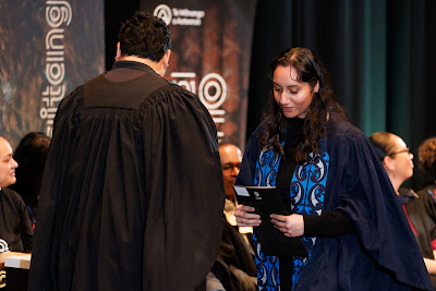 Photo from the TWoA Tāmaki Makaurau 2023 Graduations (Ceremony 4 @ 10am), held at the Due Drop Events Centre, Manukau, Auckland, New Zealand on Thursday, 8 June, 2023. Photo: Mike Walen / KeyImagery Photography. Copyright: © Te Wānanga o Aotearoa.