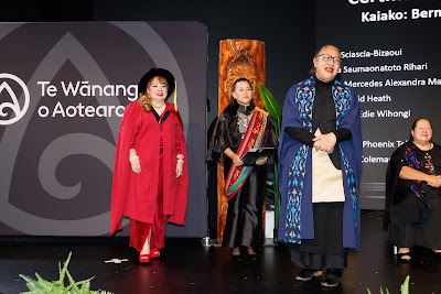 Photo from Ceremony 5 of the TWoA Tāmaki Makaurau 2025 Graduations (May 2025) held at the Mangere Arts Centre in Auckland, New Zealand on Tuesday, 27 May, 2025. Photo by Mike Walen / KeyImagery Photography. Copyright: © 2025 Te Wānanga o Aotearoa.