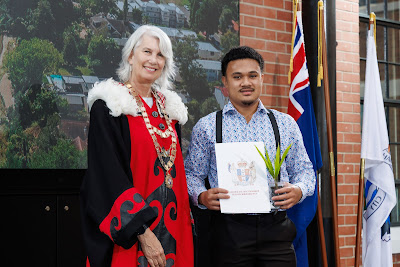 Photo from the HCC NZ Citizenship Ceremony (Afternoon) held in The Atrium, Wintec/Te Pukenga, Hamilton, Waikato, New Zealand at 3:30pm on Monday, 12 February, 2024. Photo: Mike Walen / KeyImagery Photography. Copyright: © Hamilton City Council.