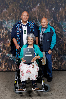 Photo from the TWoA Tāmaki Makaurau 2023 Graduations (Ceremony 1 @ 10am), held at the Due Drop Events Centre, Manukau, Auckland, New Zealand on Wednesday, 7 June, 2023. Photo: Mike Walen / KeyImagery Photography. Copyright: © Te Wānanga o Aotearoa.