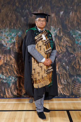 Studio photo from the TWoA Tainui 2023 Graduations (Ceremony 3 - Thursday Morning), held at Hamilton Boys High School, Hamilton, Waikato, New Zealand on Thursday, 20 April, 2023. Photo: Mike Walen / KeyImagery Photography. Copyright: © Te Wānanga o Aotearoa.