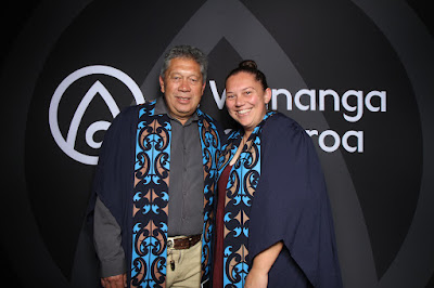 Booth photo from the TWoA Te Tai Tokerau (Kaitaia) 2025 Graduation held at Te Kura Kaupapa Maori o Pukemiro in Kaitaia, Northland, New Zealand on Monday, 14 April, 2025. Photo by InstaBooth / KeyImagery Photography. Copyright: © 2025 Te Wānanga o Aotearoa.