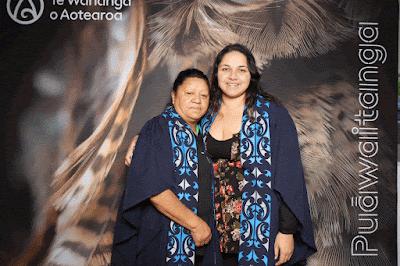 Booth photo from the TWoA Waiariki 2024 Graduations (Kawerau), held at Rautahi Marae, Kawerau, Bay of Plenty, New Zealand on Friday, 17 May, 2023. Photo: InstaBooth by KeyImagery Photography. Copyright: © Te Wānanga o Aotearoa.