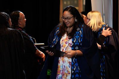 Photo from the TWoA Tāmaki Makaurau 2023 Graduations (Ceremony 1 @ 10am), held at the Due Drop Events Centre, Manukau, Auckland, New Zealand on Wednesday, 7 June, 2023. Photo: Mike Walen / KeyImagery Photography. Copyright: © Te Wānanga o Aotearoa.
