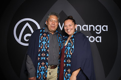 Booth photo from the TWoA Te Tai Tokerau (Kaitaia) 2025 Graduation held at Te Kura Kaupapa Maori o Pukemiro in Kaitaia, Northland, New Zealand on Monday, 14 April, 2025. Photo by InstaBooth / KeyImagery Photography. Copyright: © 2025 Te Wānanga o Aotearoa.