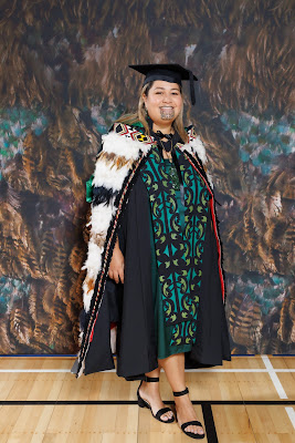 Studio photo from the TWoA Tainui 2023 Graduations (Ceremony 3 - Thursday Morning), held at Hamilton Boys High School, Hamilton, Waikato, New Zealand on Thursday, 20 April, 2023. Photo: Mike Walen / KeyImagery Photography. Copyright: © Te Wānanga o Aotearoa.