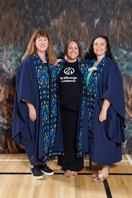 Studio photo from the TWoA Tainui 2023 Graduations (Ceremony 3 - Thursday Morning), held at Hamilton Boys High School, Hamilton, Waikato, New Zealand on Thursday, 20 April, 2023. Photo: Mike Walen / KeyImagery Photography. Copyright: © Te Wānanga o Aotearoa.