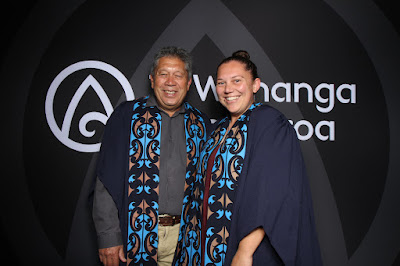Booth photo from the TWoA Te Tai Tokerau (Kaitaia) 2025 Graduation held at Te Kura Kaupapa Maori o Pukemiro in Kaitaia, Northland, New Zealand on Monday, 14 April, 2025. Photo by InstaBooth / KeyImagery Photography. Copyright: © 2025 Te Wānanga o Aotearoa.