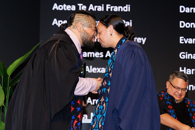 Photo from Ceremony 2 of the TWoA Tāmaki Makaurau 2025 Graduations (May 2025) held at the Mangere Arts Centre in Auckland, New Zealand on Monday, 26 May, 2025. Photo by Mike Walen / KeyImagery Photography. Copyright: © 2025 Te Wānanga o Aotearoa.