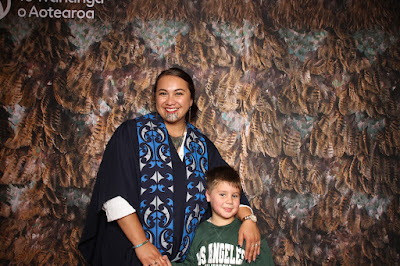 Booth photo from the TWoA Tainui 2023 Graduations (Ceremony 2 - Wednesday Afternoon), held at Hamilton Boys High School, Hamilton, Waikato, New Zealand on Wednesday, 19 April 2023. Photo: InstaBooth by KeyImagery Photography. Copyright: © Te Wānanga o Aotearoa.