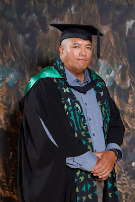 Studio photo from the TWoA Tainui 2023 Graduations (Ceremony 3 - Thursday Morning), held at Hamilton Boys High School, Hamilton, Waikato, New Zealand on Thursday, 20 April, 2023. Photo: Mike Walen / KeyImagery Photography. Copyright: © Te Wānanga o Aotearoa.