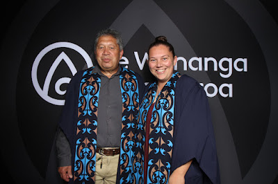 Booth photo from the TWoA Te Tai Tokerau (Kaitaia) 2025 Graduation held at Te Kura Kaupapa Maori o Pukemiro in Kaitaia, Northland, New Zealand on Monday, 14 April, 2025. Photo by InstaBooth / KeyImagery Photography. Copyright: © 2025 Te Wānanga o Aotearoa.