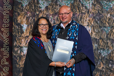 Photo from the TWoA Waiariki 2023 Graduations (Kawerau), held at  Rautahi Marae, Kawerau, Bay of Plenty, New Zealand on Friday, 2 June, 2023. Photo: Alick Saunders for KeyImagery Photography. Copyright: © Te Wānanga o Aotearoa.