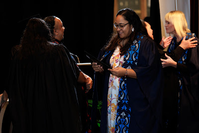 Photo from the TWoA Tāmaki Makaurau 2023 Graduations (Ceremony 1 @ 10am), held at the Due Drop Events Centre, Manukau, Auckland, New Zealand on Wednesday, 7 June, 2023. Photo: Mike Walen / KeyImagery Photography. Copyright: © Te Wānanga o Aotearoa.