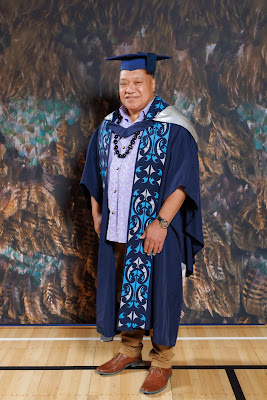 Studio photo from the TWoA Tainui 2023 Graduations (Ceremony 3 - Thursday Morning), held at Hamilton Boys High School, Hamilton, Waikato, New Zealand on Thursday, 20 April, 2023. Photo: Mike Walen / KeyImagery Photography. Copyright: © Te Wānanga o Aotearoa.