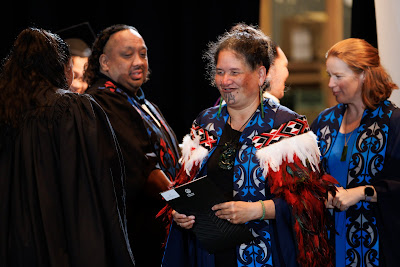 Photo from the TWoA Tāmaki Makaurau 2023 Graduations (Ceremony 1 @ 10am), held at the Due Drop Events Centre, Manukau, Auckland, New Zealand on Wednesday, 7 June, 2023. Photo: Mike Walen / KeyImagery Photography. Copyright: © Te Wānanga o Aotearoa.