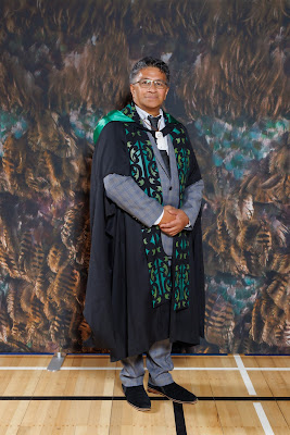 Studio photo from the TWoA Tainui 2023 Graduations (Ceremony 3 - Thursday Morning), held at Hamilton Boys High School, Hamilton, Waikato, New Zealand on Thursday, 20 April, 2023. Photo: Mike Walen / KeyImagery Photography. Copyright: © Te Wānanga o Aotearoa.