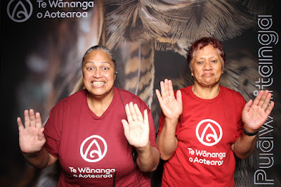 Booth photo from Ceremony 3 of the TWoA Tāmaki Makaurau 2025 Graduations (March 2025) held at the Mangere Arts Centre in Auckland, New Zealand on Wednesday, 12 March, 2025. Photo: InstaBooth by KeyImagery Photography. Copyright: © 2025 Te Wānanga o Aotearoa.