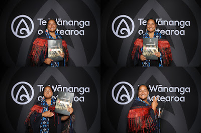 Booth photo from the TWoA Te Tai Tokerau (Kaitaia) 2025 Graduation held at Te Kura Kaupapa Maori o Pukemiro in Kaitaia, Northland, New Zealand on Monday, 14 April, 2025. Photo by InstaBooth / KeyImagery Photography. Copyright: © 2025 Te Wānanga o Aotearoa.