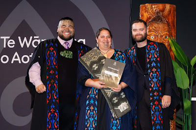 Photo from Ceremony 2 of the TWoA Tāmaki Makaurau 2025 Graduations (May 2025) held at the Mangere Arts Centre in Auckland, New Zealand on Monday, 26 May, 2025. Photo by Mike Walen / KeyImagery Photography. Copyright: © 2025 Te Wānanga o Aotearoa.