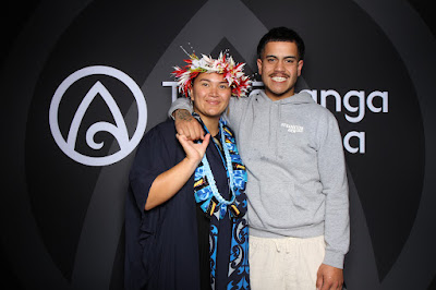 Booth photo from the TWoA Te Tai Tokerau (Kaitaia) 2025 Graduation held at Te Kura Kaupapa Maori o Pukemiro in Kaitaia, Northland, New Zealand on Monday, 14 April, 2025. Photo by InstaBooth / KeyImagery Photography. Copyright: © 2025 Te Wānanga o Aotearoa.