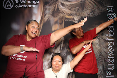 Booth photo from Ceremony 3 of the TWoA Tāmaki Makaurau 2025 Graduations (March 2025) held at the Mangere Arts Centre in Auckland, New Zealand on Wednesday, 12 March, 2025. Photo: InstaBooth by KeyImagery Photography. Copyright: © 2025 Te Wānanga o Aotearoa.