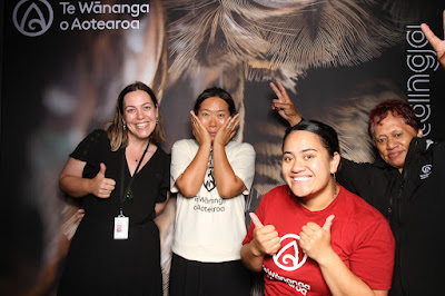 Booth photo from Ceremony 3 of the TWoA Tāmaki Makaurau 2025 Graduations (March 2025) held at the Mangere Arts Centre in Auckland, New Zealand on Wednesday, 12 March, 2025. Photo: InstaBooth by KeyImagery Photography. Copyright: © 2025 Te Wānanga o Aotearoa.