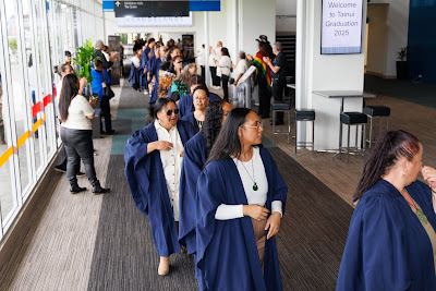 Photo from the TWoA Tainui 2025 Graduations (Ceremony 2 @ 2pm) held at Claudelands Event Centre in Hamilton, Waikato, New Zealand on Tuesday, 29 April, 2025. Photography by Mike Walen / KeyImagery Photography. Copyright: © 2025 Te Wānanga o Aotearoa.
