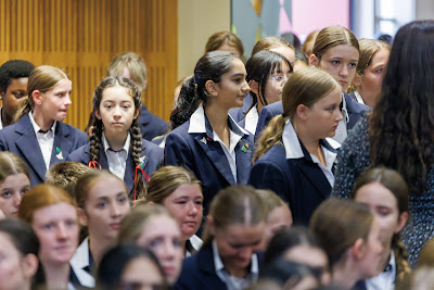 Photo from the New Staff & Student Pōwhiri event held in the All Saints Chapel at Waikato Diocesan in Hamilton, Waikato, New Zealand on Wednesday, 7 Feb,ruary 2024. Photo by Mike Walen / KeyImagery Photography. Copyright: © Waikato Diocesan School for Girls.