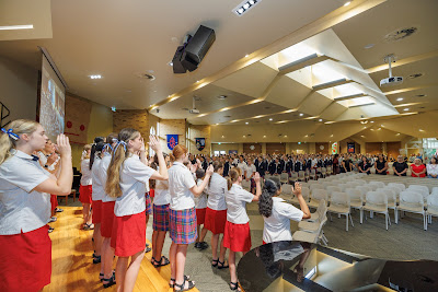 Photo from the New Staff & Student Pōwhiri event held in the All Saints Chapel at Waikato Diocesan in Hamilton, Waikato, New Zealand on Wednesday, 7 Feb,ruary 2024. Photo by Mike Walen / KeyImagery Photography. Copyright: © Waikato Diocesan School for Girls.
