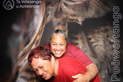 Booth photo from Ceremony 3 of the TWoA Tāmaki Makaurau 2025 Graduations (March 2025) held at the Mangere Arts Centre in Auckland, New Zealand on Wednesday, 12 March, 2025. Photo: InstaBooth by KeyImagery Photography. Copyright: © 2025 Te Wānanga o Aotearoa.