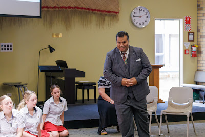 Photo from the New Staff & Student Pōwhiri event held in the All Saints Chapel at Waikato Diocesan in Hamilton, Waikato, New Zealand on Wednesday, 7 Feb,ruary 2024. Photo by Mike Walen / KeyImagery Photography. Copyright: © Waikato Diocesan School for Girls.
